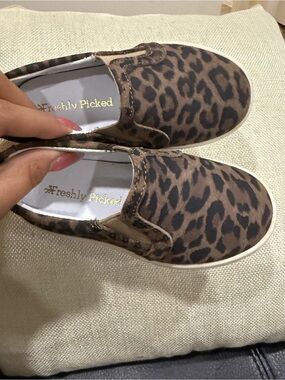 Freshly Picked Brown and Black Leopard Slip-On Sneakers